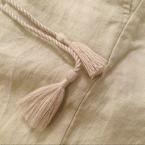 LOFT Pants - Ann Taylor LOFT cream linen pants LOFT Pants - Ann Taylor LOFT cream linen pants